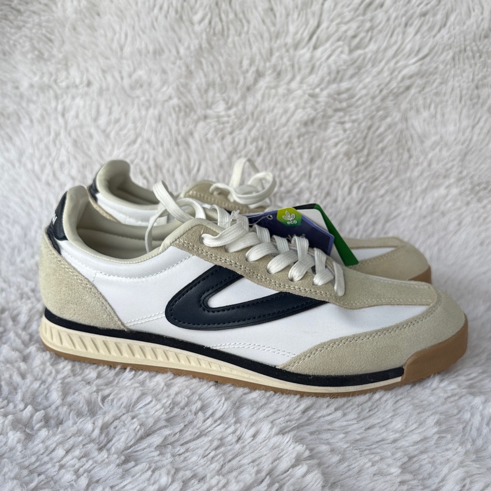 Tretorn White and Blue Women’s Sneakers